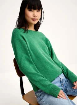 Ultra-soft boat-collar sweater
