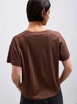 Ultra-soft cropped boxy tee