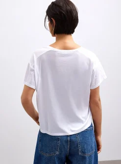 Ultra-soft cropped boxy tee