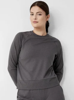 Ultra-soft jersey crew-neck sweatshirt