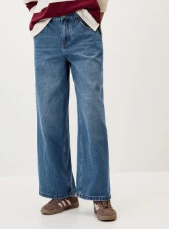 Ultra-wide-leg boyfriend jean