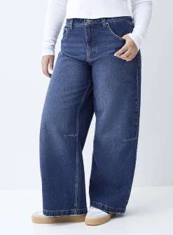 Ultra-wide-leg boyfriend jean
