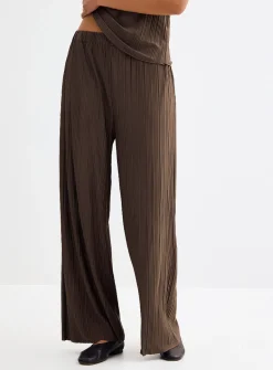 Uma elastic waist pleated pant
