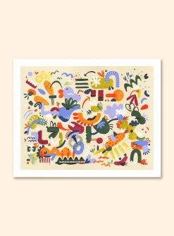 Un dimanche dans le potager art print