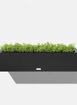 Urban rectangular railing planter