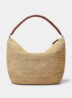 Utopia braided raffia XXL tote bag
