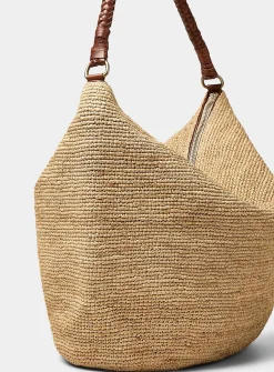 Utopia braided raffia XXL tote bag