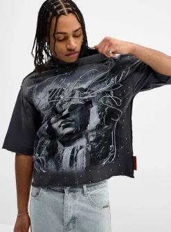 Utopian world graphic T-shirt