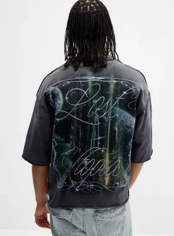 Utopian world graphic T-shirt