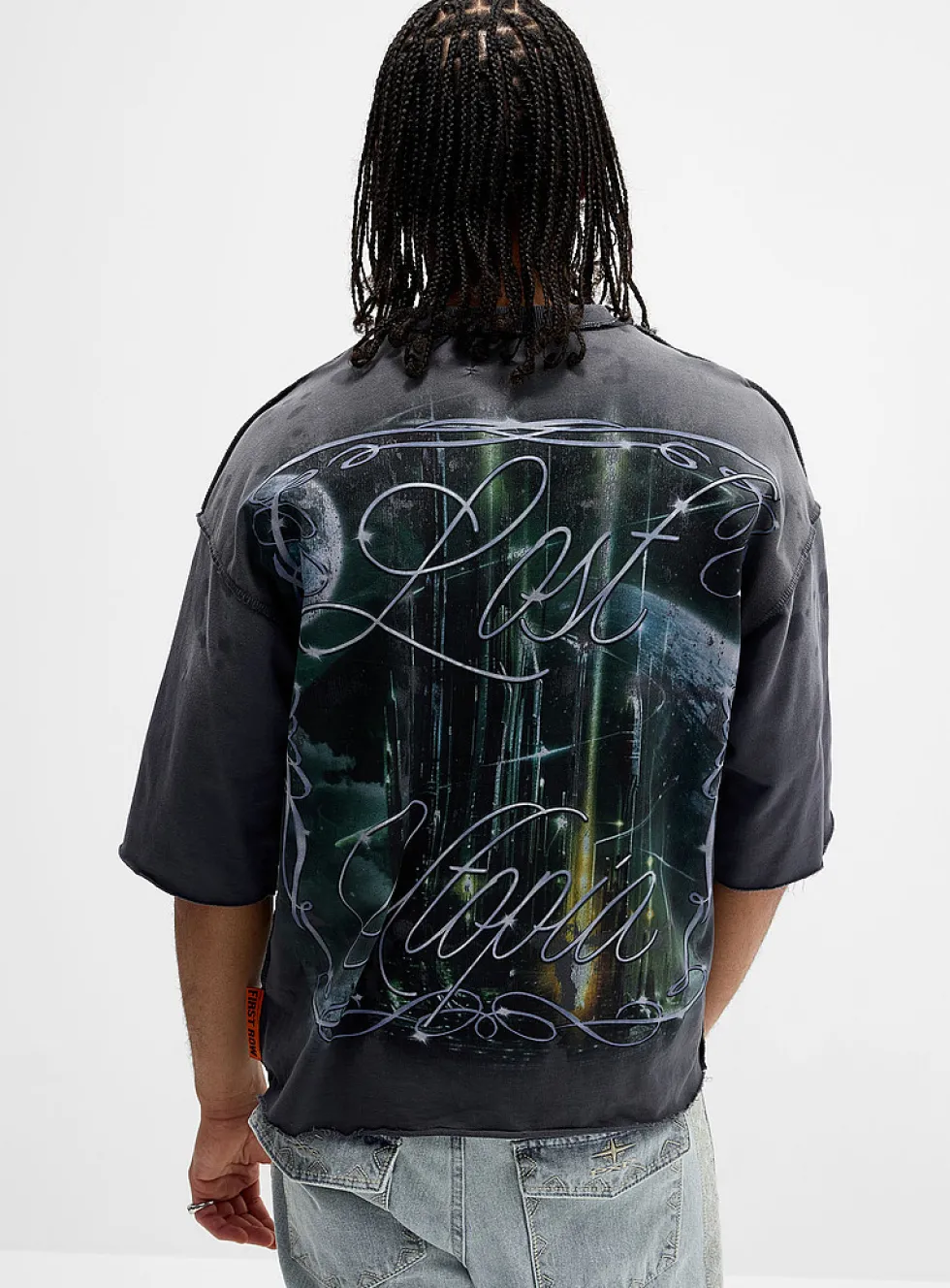 Utopian world graphic T-shirt