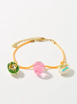 Vacation charm cord anklet