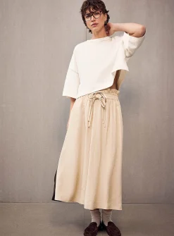 Vakola pleated waist skirt