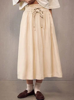 Vakola pleated waist skirt