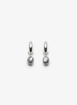 Valentina hoops and Capri pearl