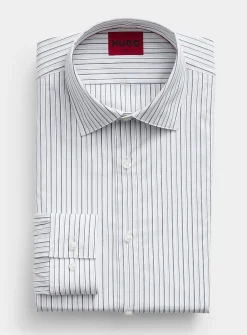 Valerio vertical-stripe shirt