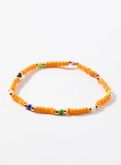Varied colour beaded bracelet