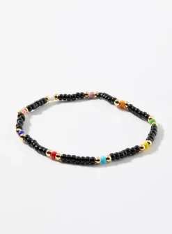 Varied colour beaded bracelet