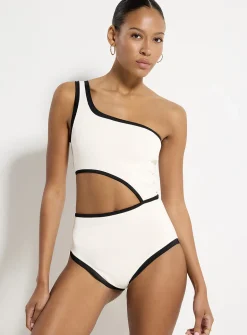 V-cut ribbed one-piece