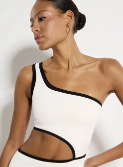V-cut ribbed one-piece