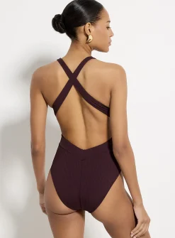 V-cut ribbed one-piece