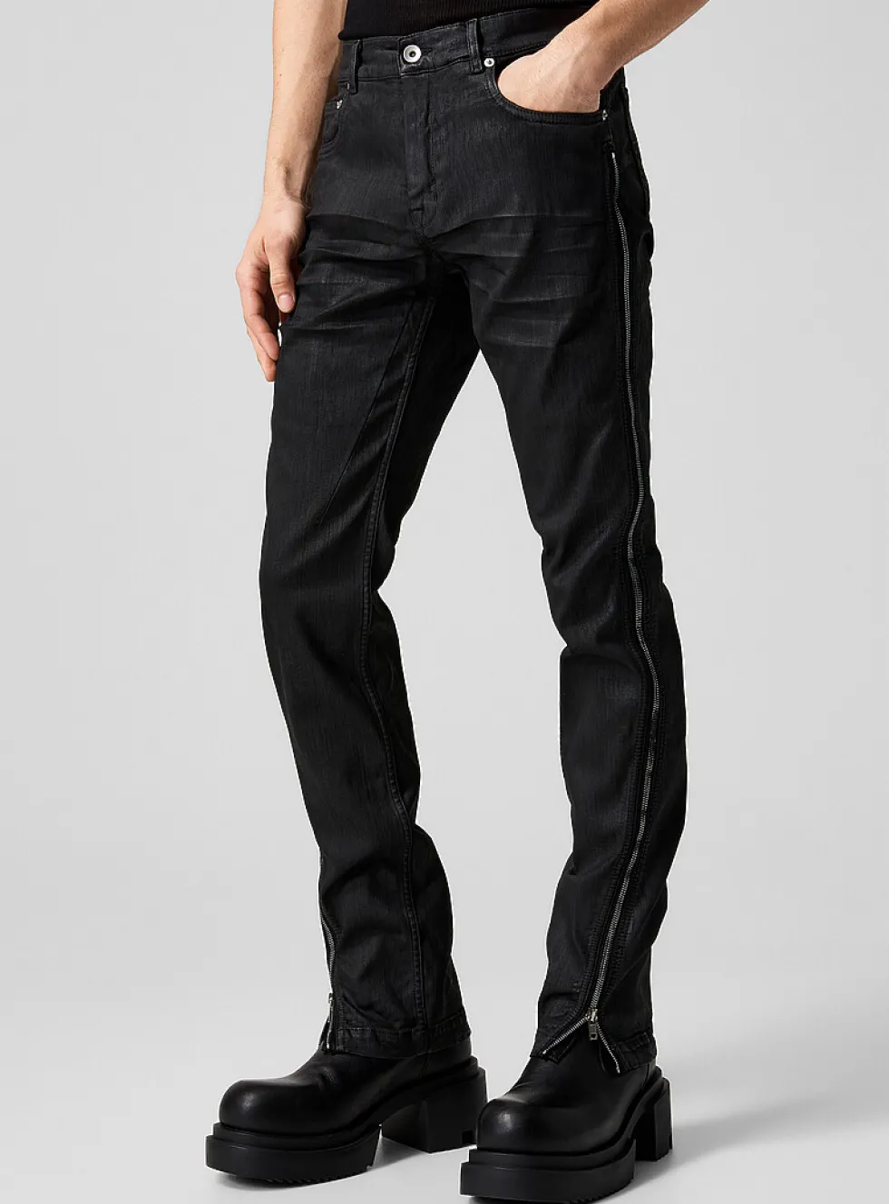 Vega side zip jeans