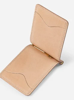 Vegetable-tanned leather card case