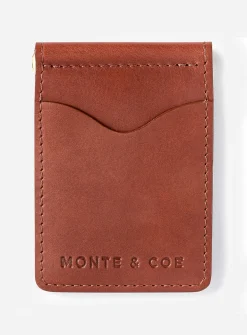 Vegetable-tanned leather card case