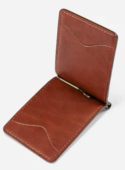 Vegetable-tanned leather card case