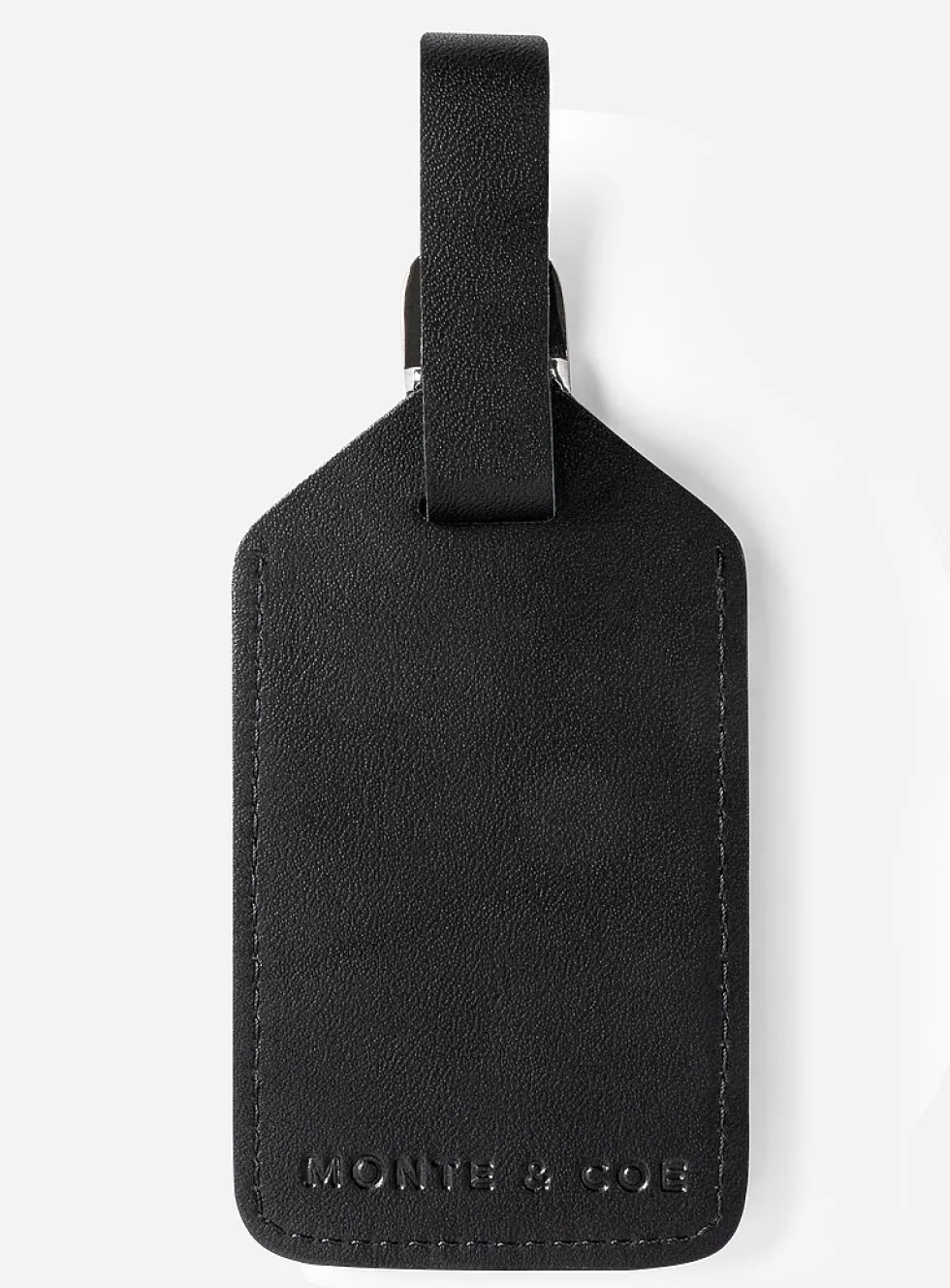Vegetable-tanned leather luggage tag