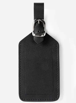 Vegetable-tanned leather luggage tag