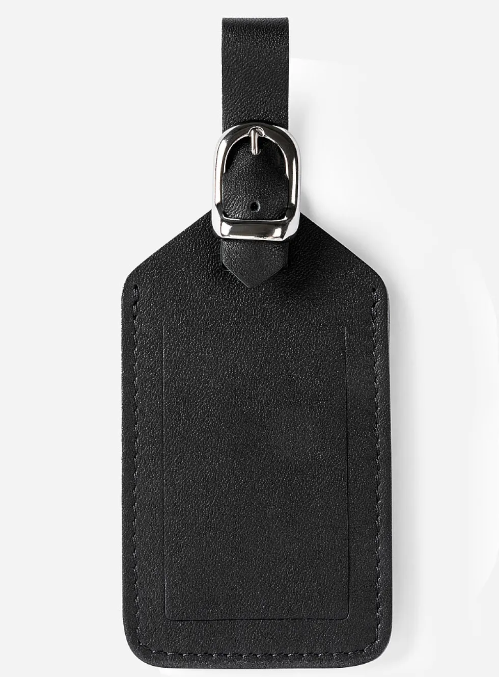 Vegetable-tanned leather luggage tag