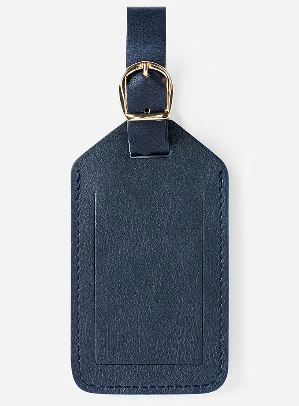 Vegetable-tanned leather luggage tag