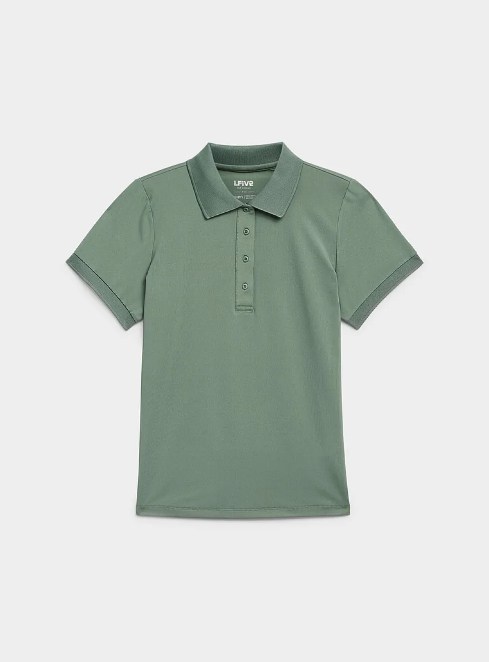 Velvety feel ribbed-trim golf polo
