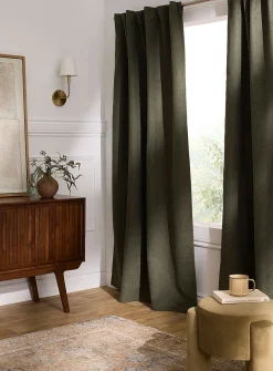 Velvety heathered blackout curtain