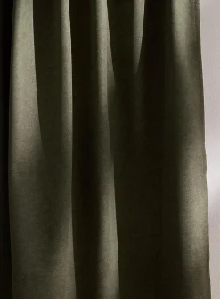 Velvety heathered blackout curtain