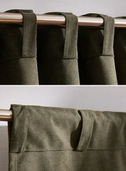 Velvety heathered blackout curtain