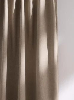 Velvety heathered blackout curtain