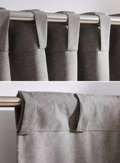 Velvety heathered blackout curtain