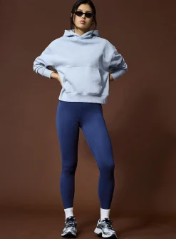 Velvety high-waisted legging