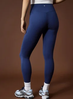 Velvety high-waisted legging