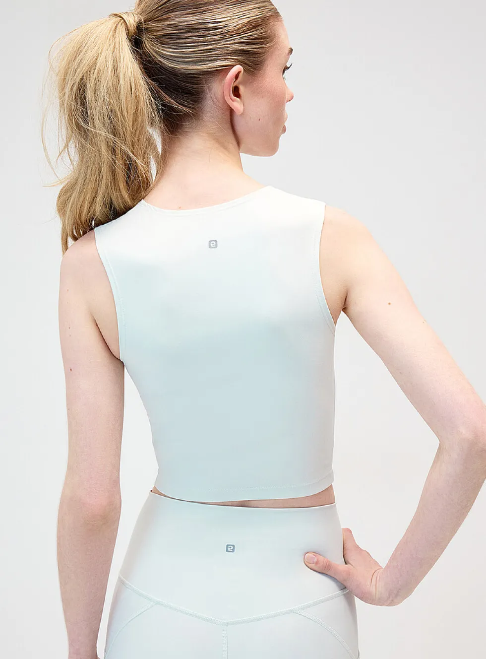 Velvety solid cropped tank