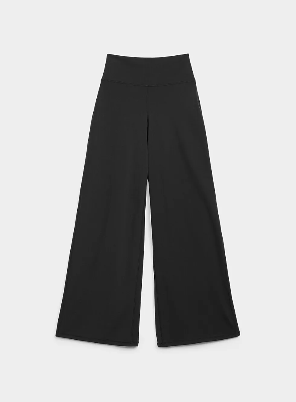 Velvety wide-leg pant
