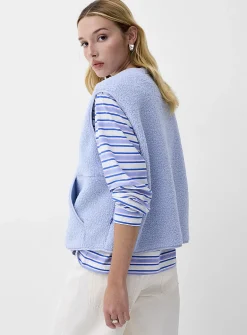 Vera high-pile fleece boxy-fit vest