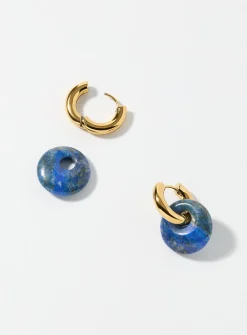 Vera lapis lazuli hoops