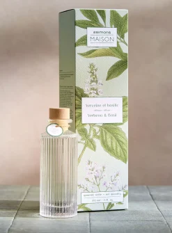 Verbena and basil grooved reed diffuser