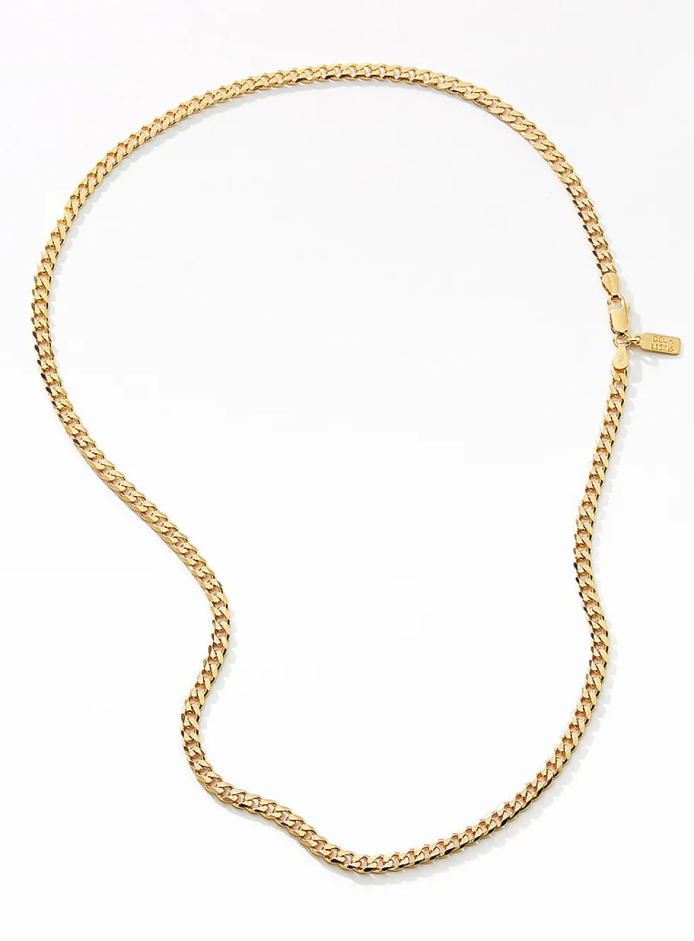 Vermeil gold Cuban-link chain