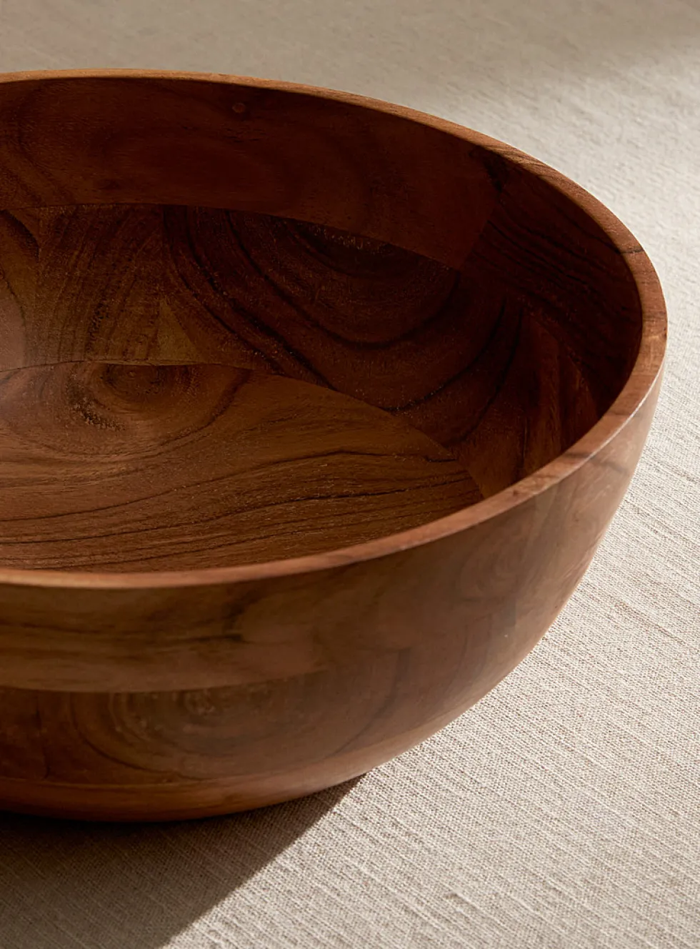 Very large wooden bowl