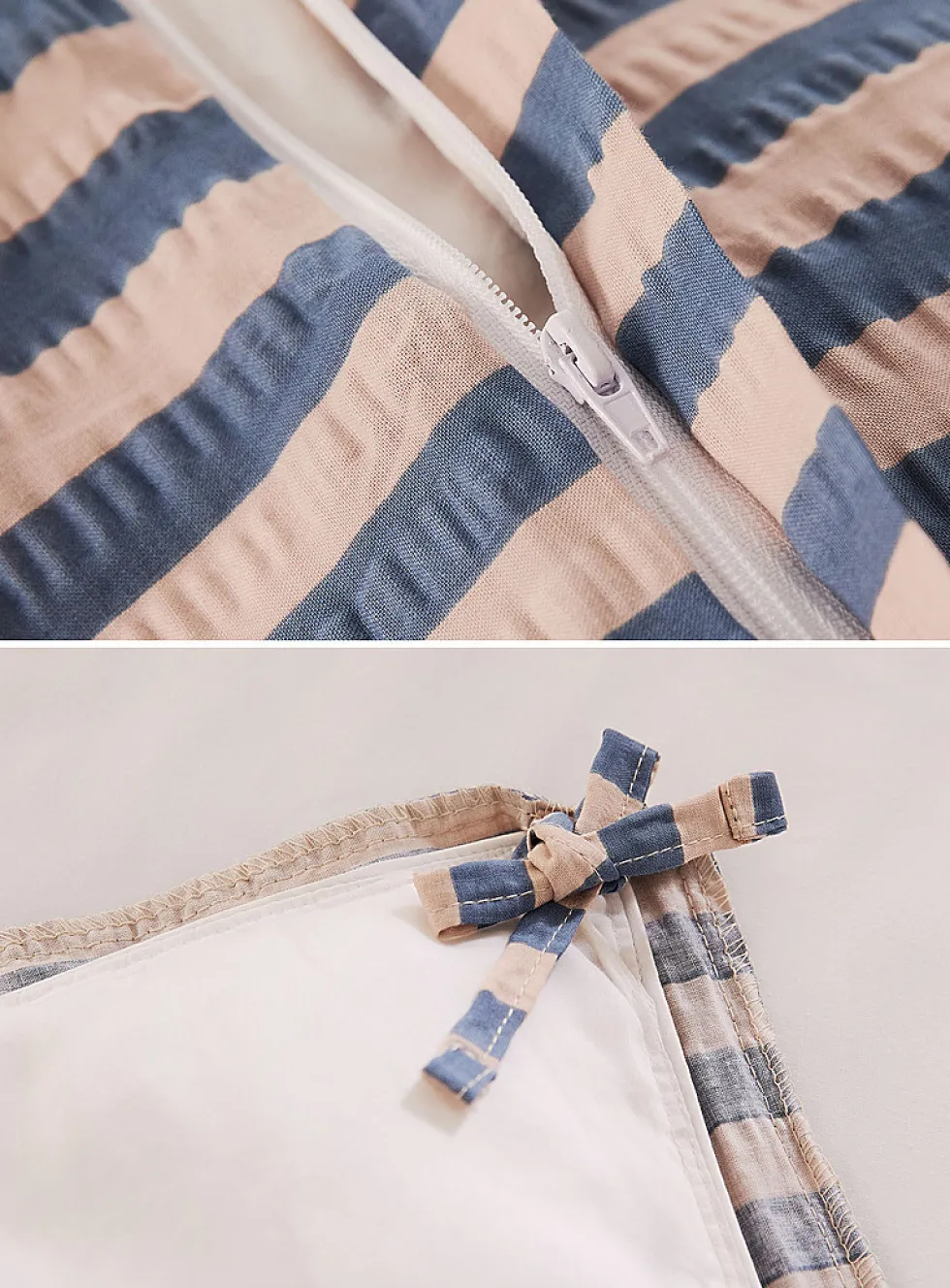 Veya blue stripes duvet cover set