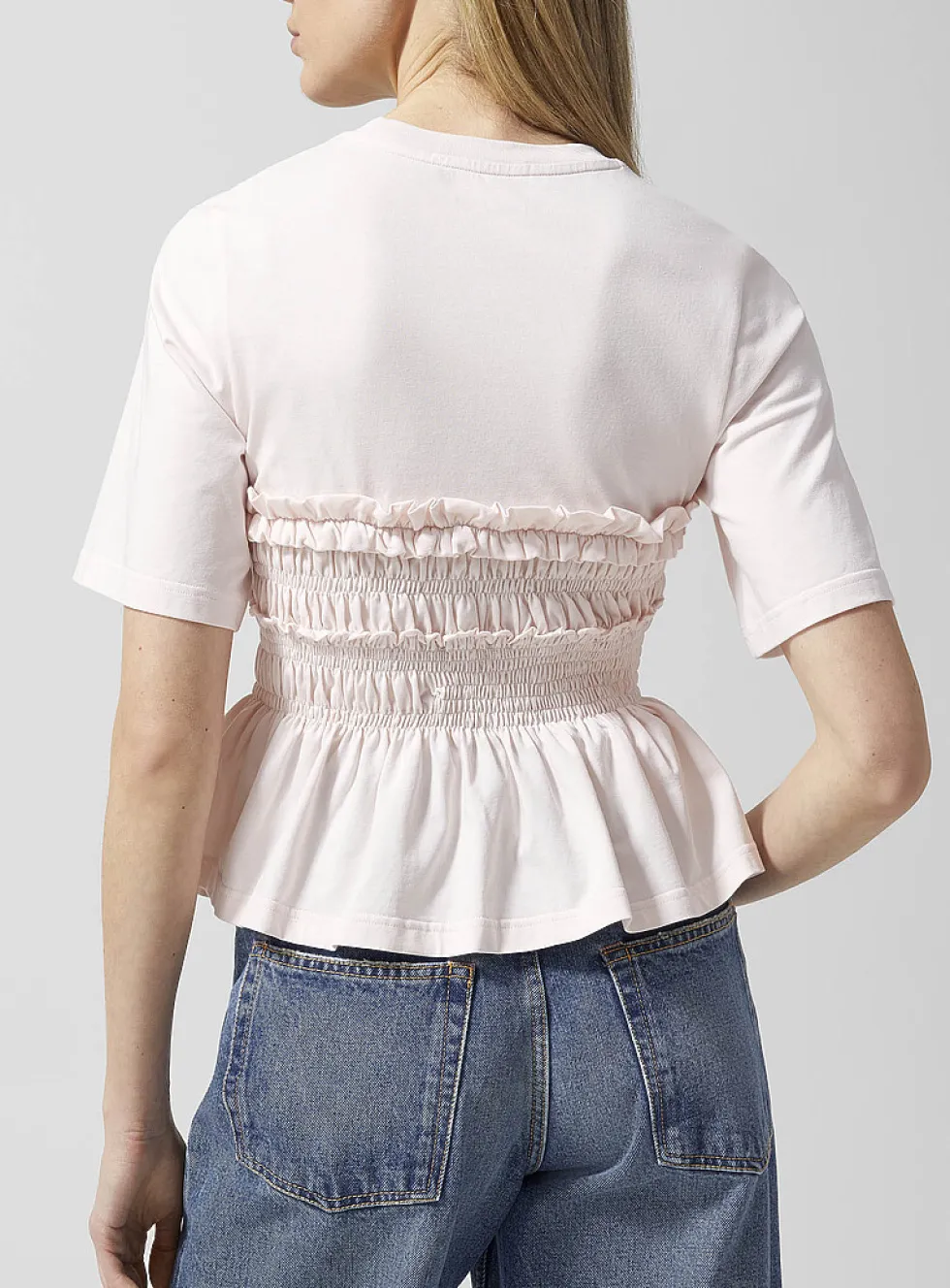 Vilde ruched jersey top