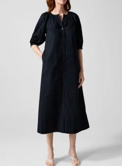 Vincent puff-sleeve maxi dress